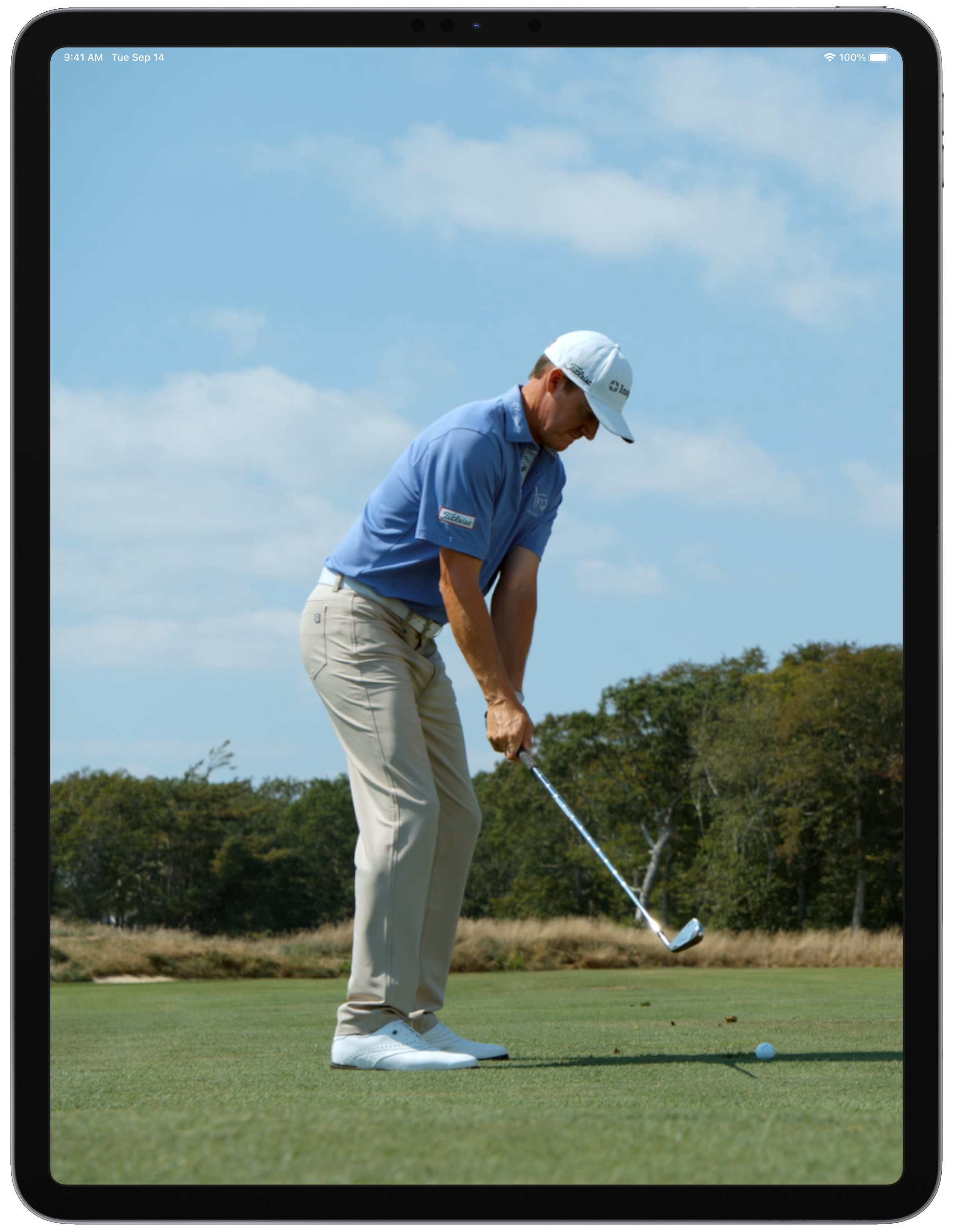 iPad instant replay of golf swing