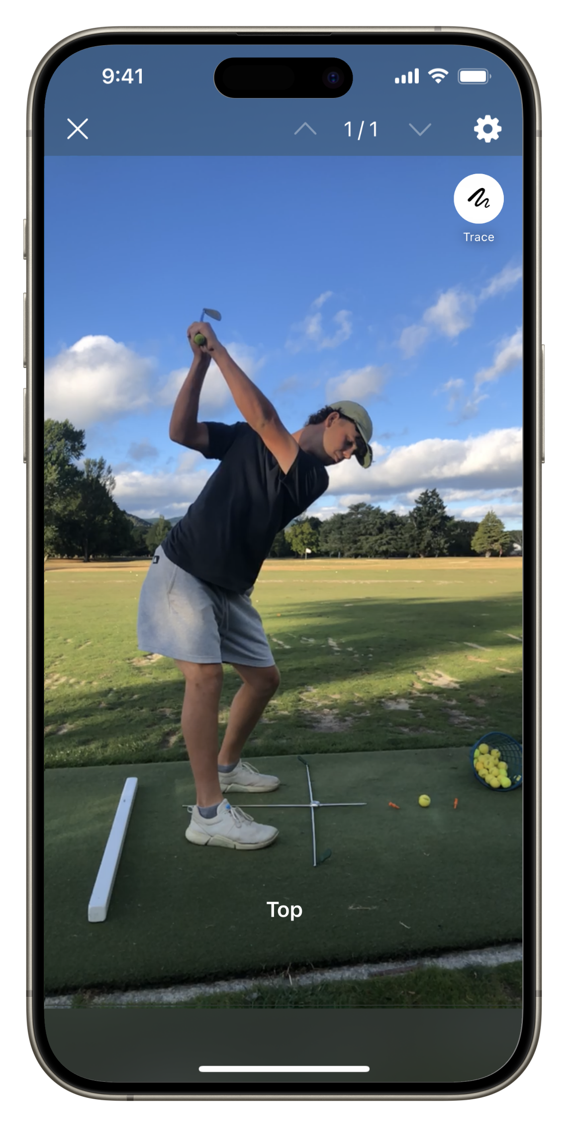 iPhone instant replay of golf swing